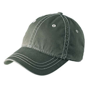 District Threads Thick Stitch Cap - Dark/All Olive/Stone
