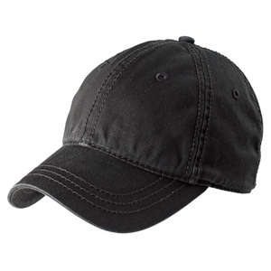 District Threads Thick Stitch Cap - Dark/All Black