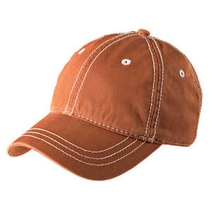 District Threads Thick Stitch Cap - Dark/All Orange, Burnt/Stone