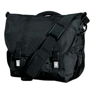 District Threads Montezuma Messenger Bag - Dark/All Black
