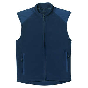 Port Authority Signature Activo Microfleece Vest - Dark/All Blue, Navy