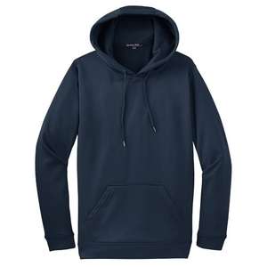 Sport-Tek Sport-Wick Fleece Hooded Pullover - Dark/All Blue, Navy
