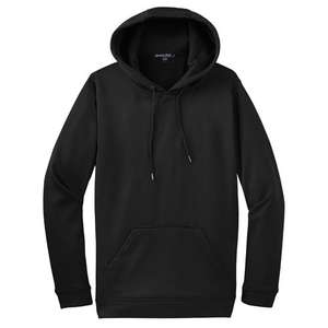 Sport-Tek Sport-Wick Fleece Hooded Pullover - Dark/All Black