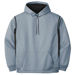 Sport-Tek Tech Fleece Hooded Sweatshirt - Dark/All Gray, Heather/Black