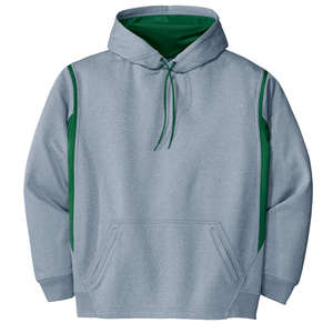 Sport-Tek Tech Fleece Hooded Sweatshirt - Dark/All Gray, Heathered Athletic/Green, Forest
