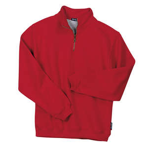 Sport-Tek Quarter-Zip Sweatshirt - Dark/All Red