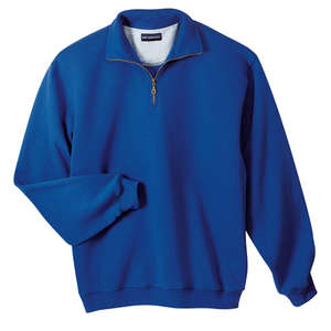 Sport-Tek Quarter-Zip Sweatshirt - Dark/All Blue, Royal