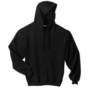 Sport-Tek Full-Zip Hooded Sweatshirt - Dark/All Black