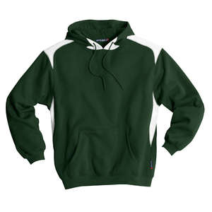 Sport-Tek Pullover Hooded Sweatshirt with Contrast Color - Dark/All Green, Forest