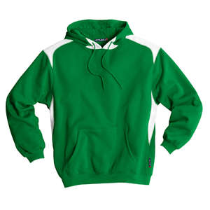 Sport-Tek Pullover Hooded Sweatshirt with Contrast Color - Dark/All Green, Kelly