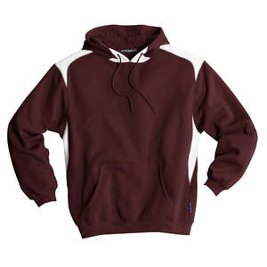 Sport-Tek Pullover Hooded Sweatshirt with Contrast Color - Dark/All Maroon