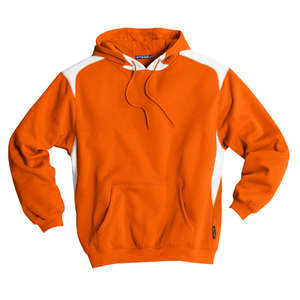 Sport-Tek Pullover Hooded Sweatshirt with Contrast Color - Dark/All Orange