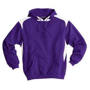 Sport-Tek Pullover Hooded Sweatshirt with Contrast Color - Dark/All Purple