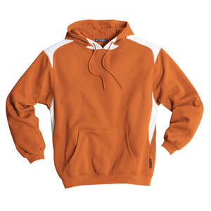 Sport-Tek Pullover Hooded Sweatshirt with Contrast Color - Dark/All Orange, Texas