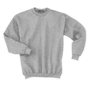 Sport-Tek Super Heavyweight Crewneck Sweatshirt - Dark/All Gray, Heathered Athletic