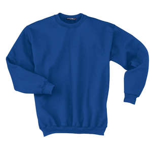 Sport-Tek Super Heavyweight Crewneck Sweatshirt - Dark/All Blue, Royal