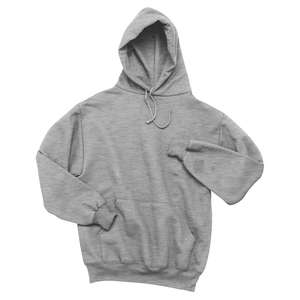 Sport-Tek Super Heavyweight Pullover Hooded Sweatshirt - Dark/All Gray, Heathered Athletic