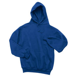 Sport-Tek Super Heavyweight Pullover Hooded Sweatshirt - Dark/All Blue, Royal