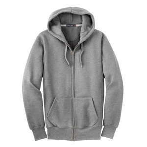 Sport-Tek Super Heavyweight Full-Zip Hooded Sweatshirt - Dark/All Gray, Heathered Athletic