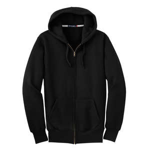 Sport-Tek Super Heavyweight Full-Zip Hooded Sweatshirt - Dark/All Black
