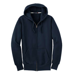 Sport-Tek Super Heavyweight Full-Zip Hooded Sweatshirt - Dark/All Blue, Navy
