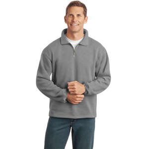 Port Authority Signature Sueded Finish Quarter-Zip Sweatshirt - Dark/All