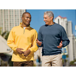 Port Authority Signature Sueded Finish Quarter-Zip Sweatshirt - Dark/All