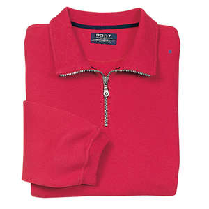 Port Authority Signature Sueded Finish Quarter-Zip Sweatshirt - Dark/All