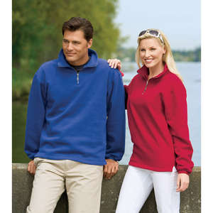 Port Authority Signature Sueded Finish Quarter-Zip Sweatshirt - Dark/All