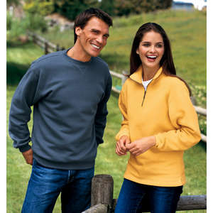 Port Authority Signature Sueded Finish Quarter-Zip Sweatshirt - Dark/All