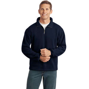 Port Authority Signature Sueded Finish Quarter-Zip Sweatshirt - Dark/All