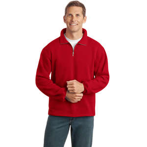 Port Authority Signature Sueded Finish Quarter-Zip Sweatshirt - Dark/All