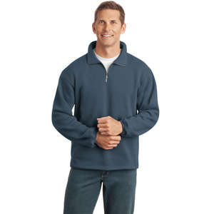 Port Authority Signature Sueded Finish Quarter-Zip Sweatshirt - Dark/All
