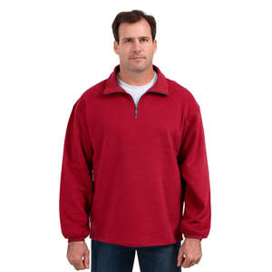 Port Authority Signature Sueded Finish Quarter-Zip Sweatshirt - Dark/All
