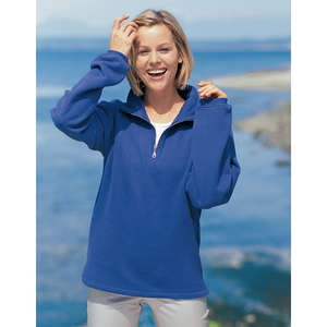 Port Authority Signature Sueded Finish Quarter-Zip Sweatshirt - Dark/All