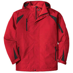 Port Authority All-Season II Jacket - Dark/All Red/Black
