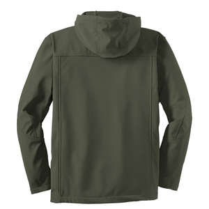 Port Authority Textured Hooded Soft Shell Jacket - Dark/All 