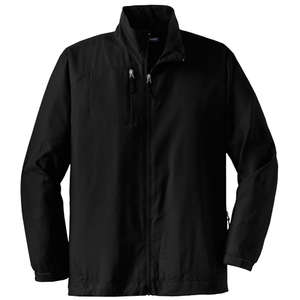 Port Authority Full-Zip Wind Jacket - Dark/All Black