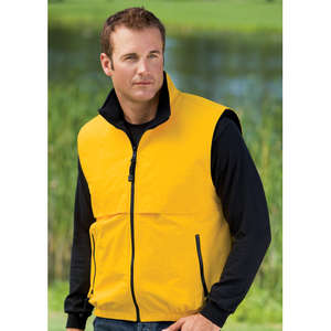 Port Authority Reversible Terra-Tek Nylon and Fleece Vest - Dark/All