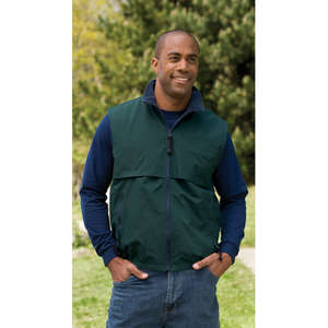 Port Authority Reversible Terra-Tek Nylon and Fleece Vest - Dark/All