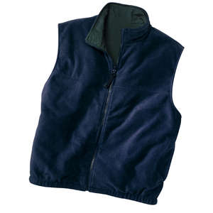 Port Authority Reversible Terra-Tek Nylon and Fleece Vest - Dark/All Green, Hunter/Blue, Navy