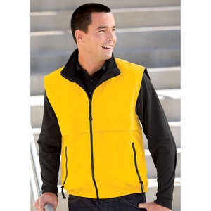 Port Authority Reversible Terra-Tek Nylon and Fleece Vest - Dark/All