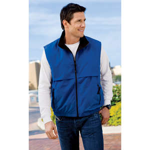 Port Authority Reversible Terra-Tek Nylon and Fleece Vest - Dark/All