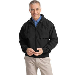 Port Authority Classic Poplin Jacket - Dark/All Black/Black