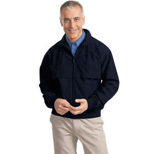 Port Authority Classic Poplin Jacket - Dark/All Blue, Dark Navy/Blue, Dark Navy