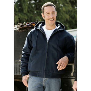 CornerStone Duck Cloth Hooded Work Jacket - Dark/All