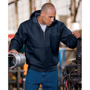 CornerStone Duck Cloth Hooded Work Jacket - Dark/All