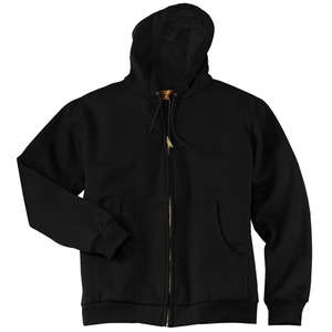 CornerStone Duck Cloth Hooded Work Jacket - Dark/All Black
