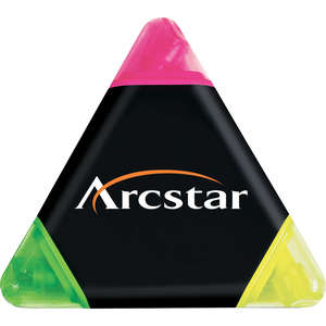 Custom Promotional Tri-Highlighter with Colored Tips