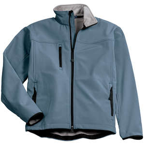 Port Authority Glacier Soft Shell Jacket - Dark/All Blue, Atlantic/Chrome